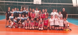 Le formazioni semifinaliste Under 13 di Modica delle Società Green Sport, Sanconitana e Smile Art.