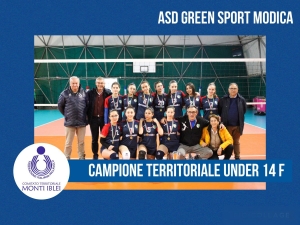 A.S.D GREEN SPORT MODICA Campione Territoriale Under 14 F